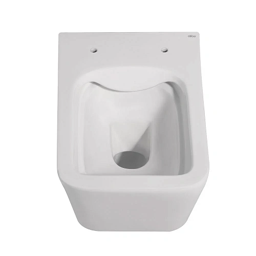 Унитаз подвесной ABBER Rechteck AC1201MW белый матовый, безободковый с крышкой микролифт Унитаз подвесной ABBER Rechteck AC1201MW белый матовый, безободковый с крышкой микролифт