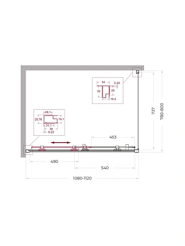 Душевой уголок BelBagno UNO-195-AH-1-110/80-C-NERO 110x80 см, профиль черный, стекло прозрачное Душевой уголок BelBagno UNO-195-AH-1-110/80-C-NERO 110x80 см, профиль черный, стекло прозрачное