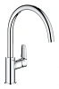 Смеситель для кухни GROHE BauEdge с высоким C-образным изливом, хром (31233001) Смеситель для кухни GROHE BauEdge с высоким C-образным изливом, хром (31233001)