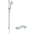 Душевой гарнитур Hansgrohe ShowerTablet Select 300/Raindance Select E 120 3jet/Combi 27027400, белый Душевой гарнитур Hansgrohe ShowerTablet Select 300/Raindance Select E 120 3jet/Combi 27027400, белый