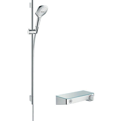 Душевой гарнитур Hansgrohe ShowerTablet Select 300/Raindance Select E 120 3jet/Combi 27027400, белый Душевой гарнитур Hansgrohe ShowerTablet Select 300/Raindance Select E 120 3jet/Combi 27027400, белый