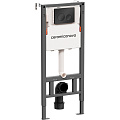 Инсталляция для унитаза Ceramica Nova Balance CN121001MB с кнопкой смыва Circle черный матовый Инсталляция для унитаза Ceramica Nova Balance CN121001MB с кнопкой смыва Circle черный матовый