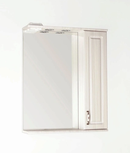 Зеркальный шкаф Style Line Олеандр-2 65/С, рельеф пастель ЛС-00000202 Зеркальный шкаф Style Line Олеандр-2 65/С, рельеф пастель ЛС-00000202