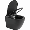 Унитаз подвесной Ceruttispa TICINO Aria MB CT8918 безободковый черный матовый, сиденье микролифт Унитаз подвесной Ceruttispa TICINO Aria MB CT8918 безободковый черный матовый, сиденье микролифт