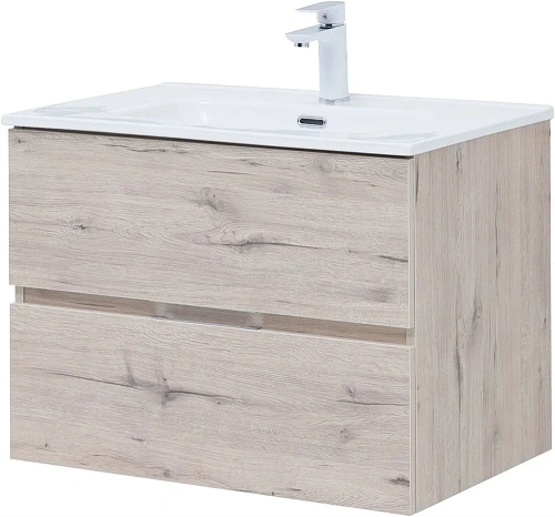 Тумба под раковину Aquanet Алвита New 70 2 ящика, дуб веллингтон белый 00303910 Тумба под раковину Aquanet Алвита New 70 2 ящика, дуб веллингтон белый 00303910