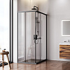 Душевой уголок AM.PM Gem W90G-403-120280-BT раздвижные двери 120x80 профиль черный матовый, стекло прозрачное