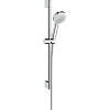 Картинка анонса товара «душевой гарнитур hansgrohe crometta 100 vario ecosmart 26654400, белый/хром»