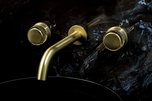 Смеситель для раковины Boheme AURA MAT GOLD встраиваемый 152-2-MG-A Смеситель для раковины Boheme AURA MAT GOLD встраиваемый 152-2-MG-A