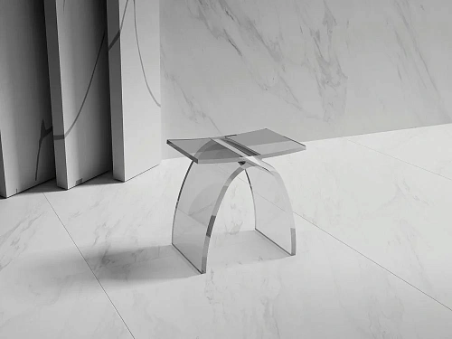 Стул для душа ABBER Kristall AT1739Perle Стул для душа ABBER Kristall AT1739Perle