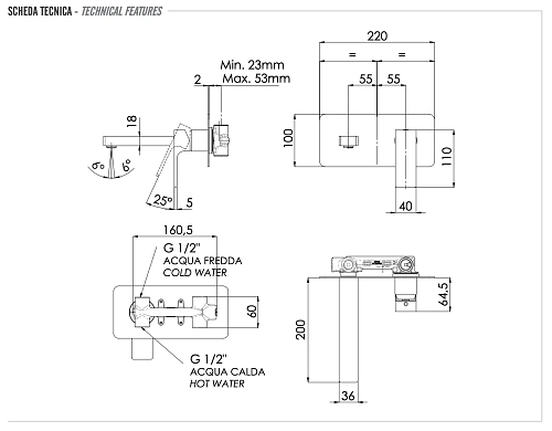 Смеситель для раковины Remer Absolute AU15VO, состаренная латунь Смеситель для раковины Remer Absolute AU15VO, состаренная латунь