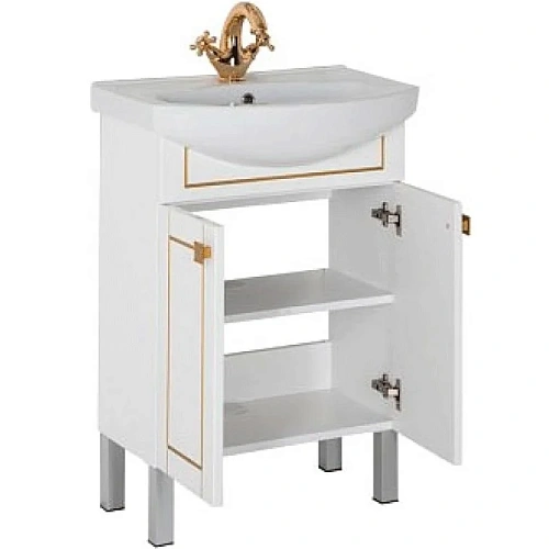 Комплект мебели Aquanet Честер 60 белый/золото 00186335 Комплект мебели Aquanet Честер 60 белый/золото 00186335