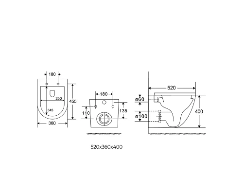 Унитаз подвесной CHARUS CERAMIQUE CR.522.WT3.01 с крышкой микролифт Унитаз подвесной CHARUS CERAMIQUE CR.522.WT3.01 с крышкой микролифт