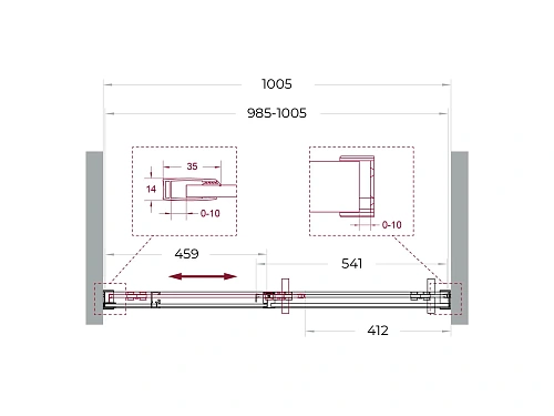 Душевая дверь BelBagno SOFT_CLOSE-1-BF-1-100-C-Cr 100 см, профиль хром, стекло прозрачное Душевая дверь BelBagno SOFT_CLOSE-1-BF-1-100-C-Cr 100 см, профиль хром, стекло прозрачное