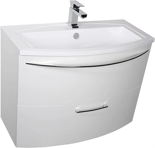 Тумба под раковину De Aqua Лонг 90 белый 00167099 Тумба под раковину De Aqua Лонг 90 белый 00167099