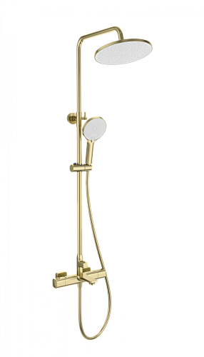 Душевая система Wonzon & Woghand с термостатом, брашированное золото (WW-C3011-A-BG) Душевая система Wonzon & Woghand с термостатом, брашированное золото (WW-C3011-A-BG)