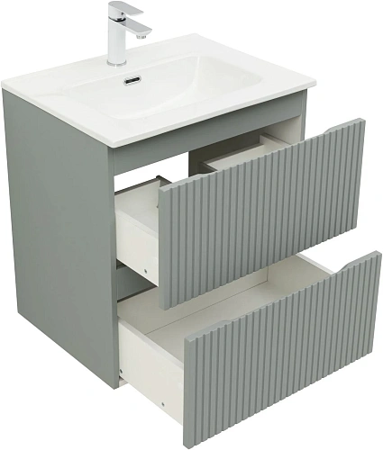 Тумба под раковину Aquanet Джейн Flat 60 мисти грин 00335432 подвесная Тумба под раковину Aquanet Джейн Flat 60 мисти грин 00335432 подвесная