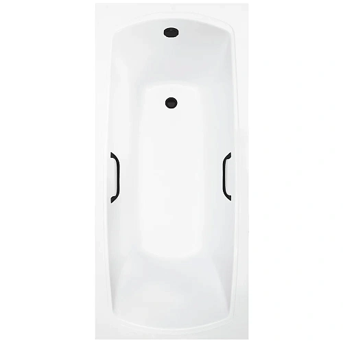 Ванна из искусственного камня Delice Veneto 180х75 DLR330062RB-G глянцевая с черными ручками Ванна из искусственного камня Delice Veneto 180х75 DLR330062RB-G глянцевая с черными ручками