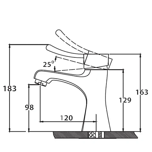 Смеситель для раковины Kaiser Verona 29011 Смеситель для раковины Kaiser Verona 29011
