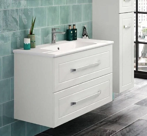 Тумба с раковиной Gustavsberg Iconic, 100 см, белая матовая GB71CCVU10MSWB Тумба с раковиной Gustavsberg Iconic, 100 см, белая матовая GB71CCVU10MSWB