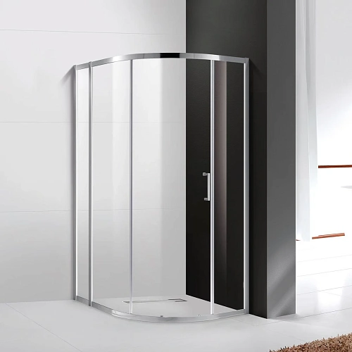 Душевой уголок CEZARES MOLVENO-RH-1-110/90-C-Cr-IV 110x90см стекло прозрачное, профиль хром Душевой уголок CEZARES MOLVENO-RH-1-110/90-C-Cr-IV 110x90см стекло прозрачное, профиль хром