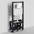 Детальная картинка товара «инсталляция для унитаза wasserkraft dill 61tlt.010.me.bn03 с клавишей смыва никель»