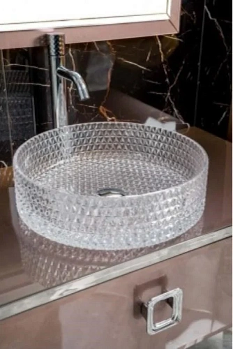 Столешница Boheme Lucido стекло 80см Лиловый 852-080-PU Столешница Boheme Lucido стекло 80см Лиловый 852-080-PU