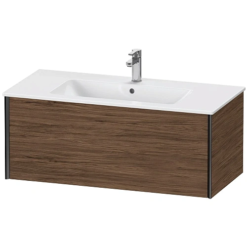 Тумба под раковину Duravit XVIU XV40270B221 подвесная 101 см орех/черный Тумба под раковину Duravit XVIU XV40270B221 подвесная 101 см орех/черный