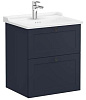 Картинка анонса товара «тумба с раковиной vitra root classic 60 см 68853 матовая темно-синяя»