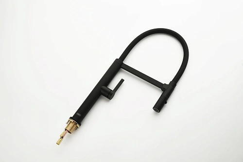 Смеситель для кухни AQUAme Cucina AQM9904MB с гибким изливом, черный матовый Смеситель для кухни AQUAme Cucina AQM9904MB с гибким изливом, черный матовый