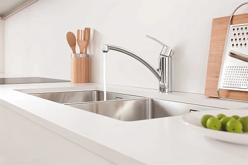 Смеситель для кухни GROHE Start, низкий излив, хром (32441001) Смеситель для кухни GROHE Start, низкий излив, хром (32441001)