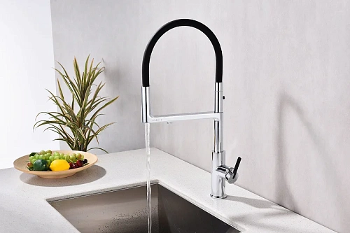 Смеситель для кухни Paulmark Tornado хром To213402-CR Смеситель для кухни Paulmark Tornado хром To213402-CR