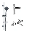 Комплект смесителей Agger Slim A2231100 хром Комплект смесителей Agger Slim A2231100 хром