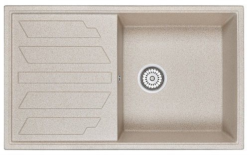 Кухонная мойка Granula 8601, ПИРИТ, кварц 860х500 Кухонная мойка Granula 8601, ПИРИТ, кварц 860х500