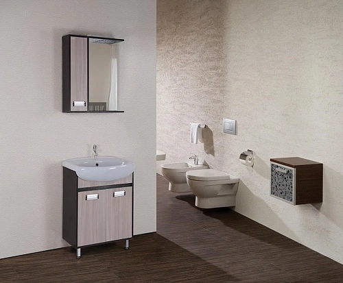 Зеркальный шкаф Onika ГАММА 58.01 левый 205827 Зеркальный шкаф Onika ГАММА 58.01 левый 205827