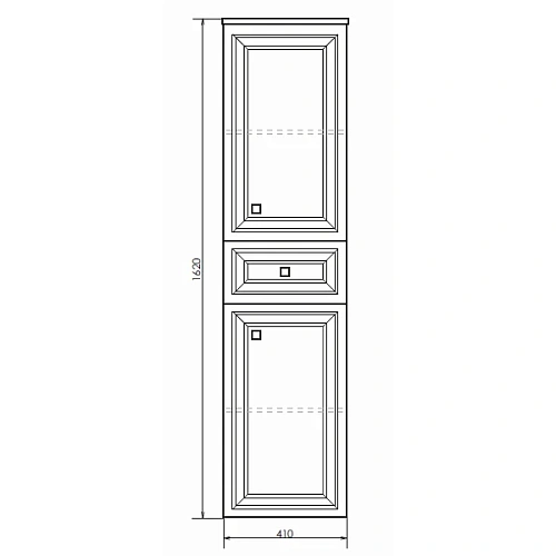 Шкаф-пенал Comforty Феррара-40 00004148010 белый Шкаф-пенал Comforty Феррара-40 00004148010 белый
