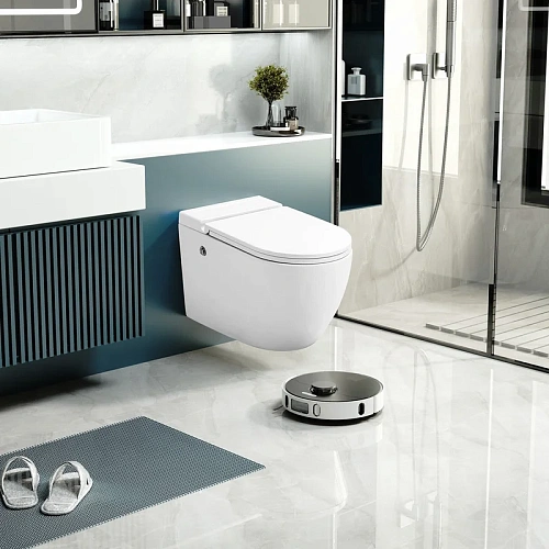 Комплект унитаза ABBER Bequem AC1108P белый с импульсным смывом с инсталляцией AC0101P Комплект унитаза ABBER Bequem AC1108P белый с импульсным смывом с инсталляцией AC0101P