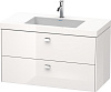 Картинка анонса товара «тумба с раковиной duravit brioso br4607o1022 100 см белый глянцевый»