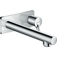 Смеситель для раковины hansgrohe Talis S настенный с длинным изливом, хром 72111000 Смеситель для раковины hansgrohe Talis S настенный с длинным изливом, хром 72111000