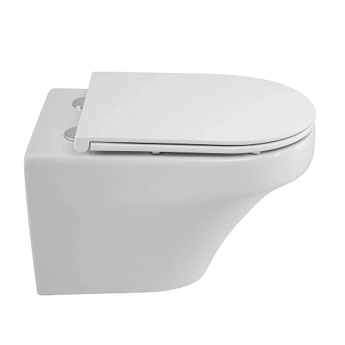 Унитаз подвесной CEZARES DUET CZR-2462-TH-TOR/CZR-870-SC безободковый с сиденьем Унитаз подвесной CEZARES DUET CZR-2462-TH-TOR/CZR-870-SC безободковый с сиденьем