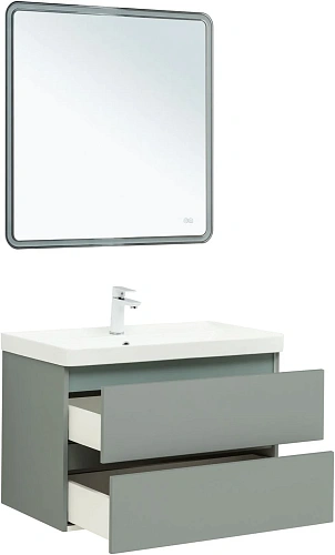 Тумба под раковину Aquanet Вега 2.0 80 мисти грин 00337961 подвесная Тумба под раковину Aquanet Вега 2.0 80 мисти грин 00337961 подвесная