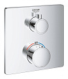 Детальная картинка товара «смеситель для душа grohe grohtherm термостатический с переключателем на 2 положения верхний-душевая  24079000»