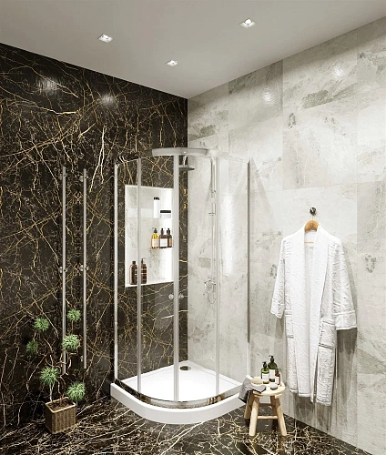 Душевой уголок Agger A01-100TCR с поддоном 98х98х200 стекло прозрачное Душевой уголок Agger A01-100TCR с поддоном 98х98х200 стекло прозрачное