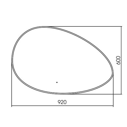 Зеркало ABBER Kontur AG6301SC-0.92 с подсветкой, бесконтактный выключатель, диммер Зеркало ABBER Kontur AG6301SC-0.92 с подсветкой, бесконтактный выключатель, диммер
