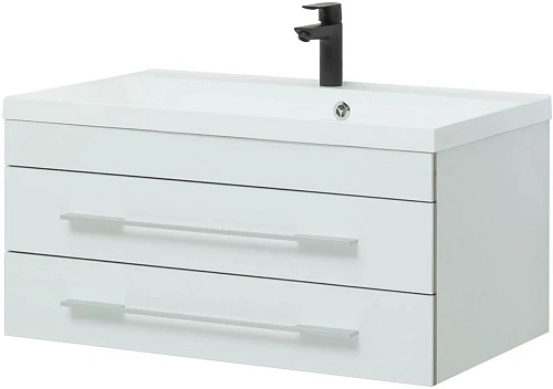 Тумба под раковину Aquanet Верона 90 белый (подвесная 2 ящика) 00172335 Тумба под раковину Aquanet Верона 90 белый (подвесная 2 ящика) 00172335