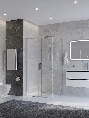 Душевой уголок CEZARES PLANE-AH-1-100/90-C-CR 100x90 см Душевой уголок CEZARES PLANE-AH-1-100/90-C-CR 100x90 см