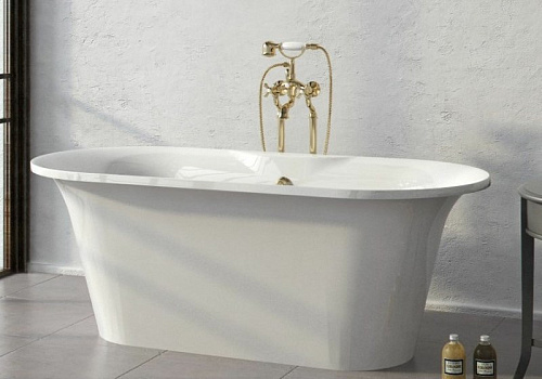 Ванна из искусственного камня Astra-Form Монако, белая 01010030 Ванна из искусственного камня Astra-Form Монако, белая 01010030