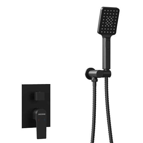 Душевая система GROSSMAN Classic 501.K35.04.210 скрытого монтажа черный матовый Душевая система GROSSMAN Classic 501.K35.04.210 скрытого монтажа черный матовый