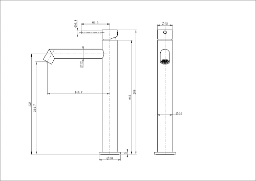 Смеситель для раковины Wonzon & Woghand хром (WW-H1064-CR) Смеситель для раковины Wonzon & Woghand хром (WW-H1064-CR)