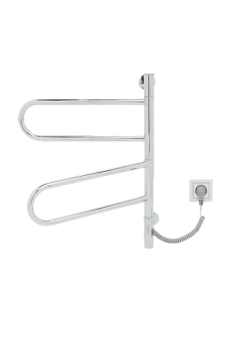 Полотенцесушитель электрический Vincea VTD-1R1CE 44x60 хром, таймер Полотенцесушитель электрический Vincea VTD-1R1CE 44x60 хром, таймер