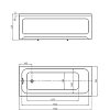 Акриловая ванна Aquatek Мия прямоугольная 170x70см MIY170-0000004 Акриловая ванна Aquatek Мия прямоугольная 170x70см MIY170-0000004